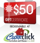 50 dollar Gift Certificate to CurrClick