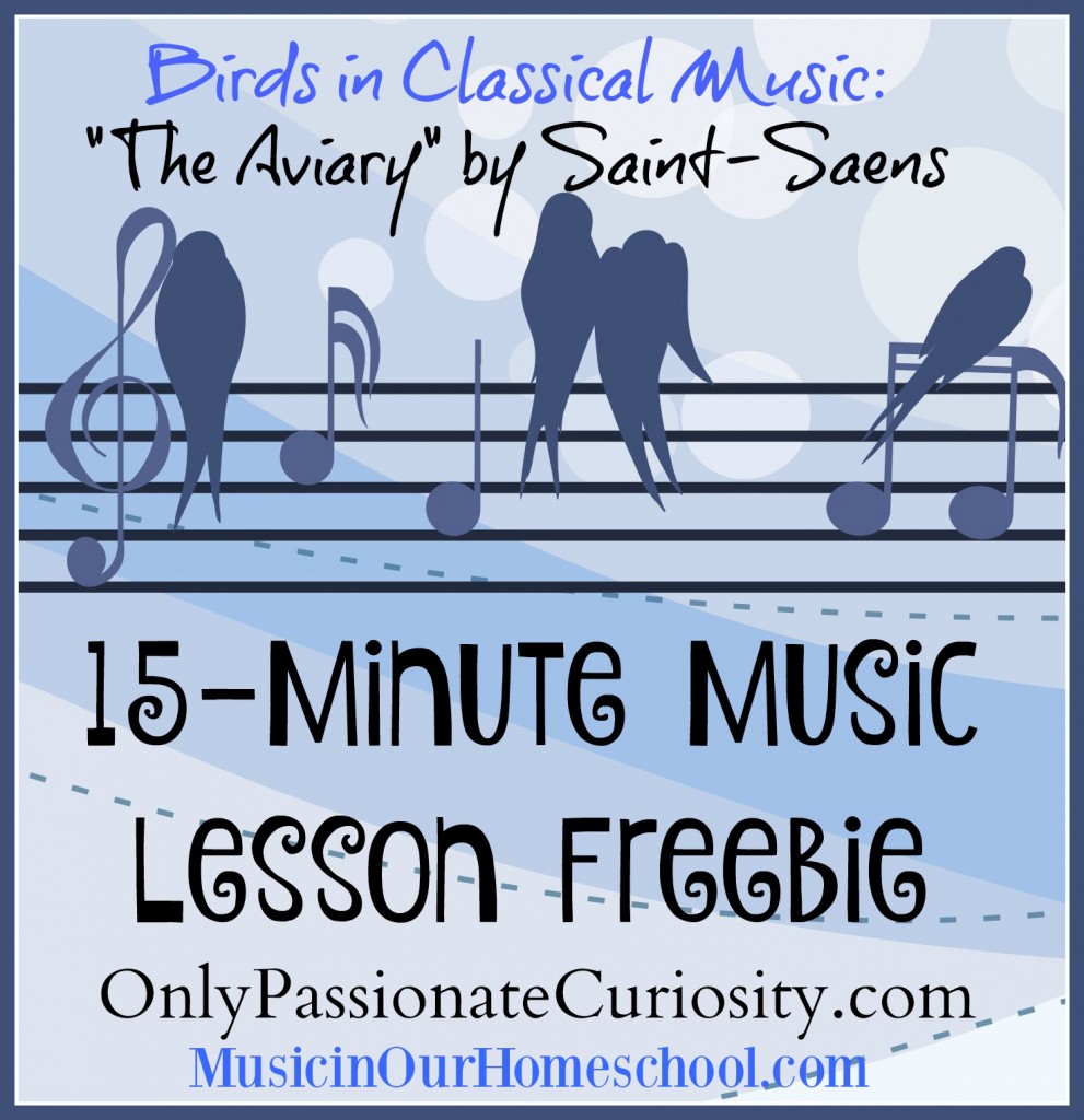 15-Minute Music Lesson Freebie Birds in Classical Music