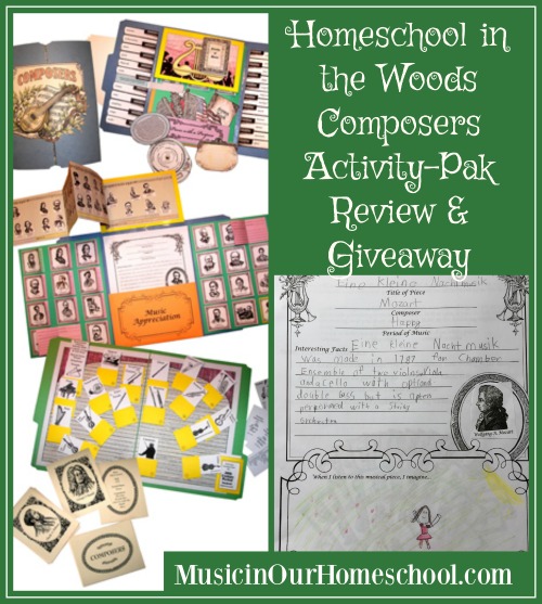 Homeschool in the Woods Composers Activity-Pak Review & Giveaway