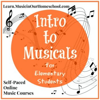 Intro to Musicals self-paced online music course for elementary students