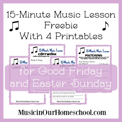 for Good Friday and Easter Sunday with 4 free printables