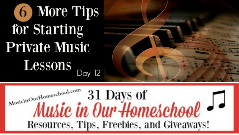 6 MORE Tips for Starting Private Music Lessons