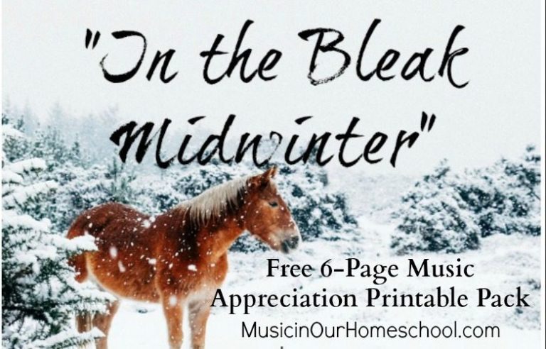 Free: Printable Pack for the Song “In the Bleak Midwinter”