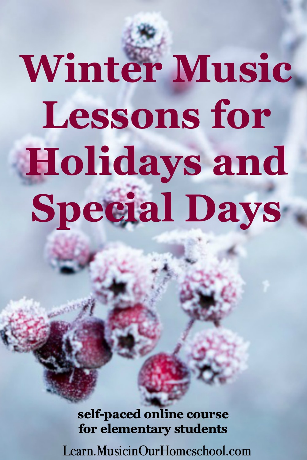 Winter Music Lessons for Holidays and Special Days is an online course to connect music to 12 winter holidays and special days. #elementary #generalmusic