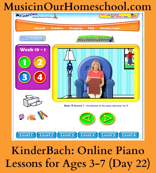 Kinderbach online piano lessons for ages 3-7