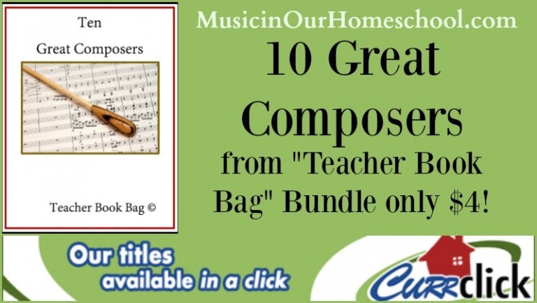 Ten Great Composers Bundle from “Teacher Book Bag” only $4!
