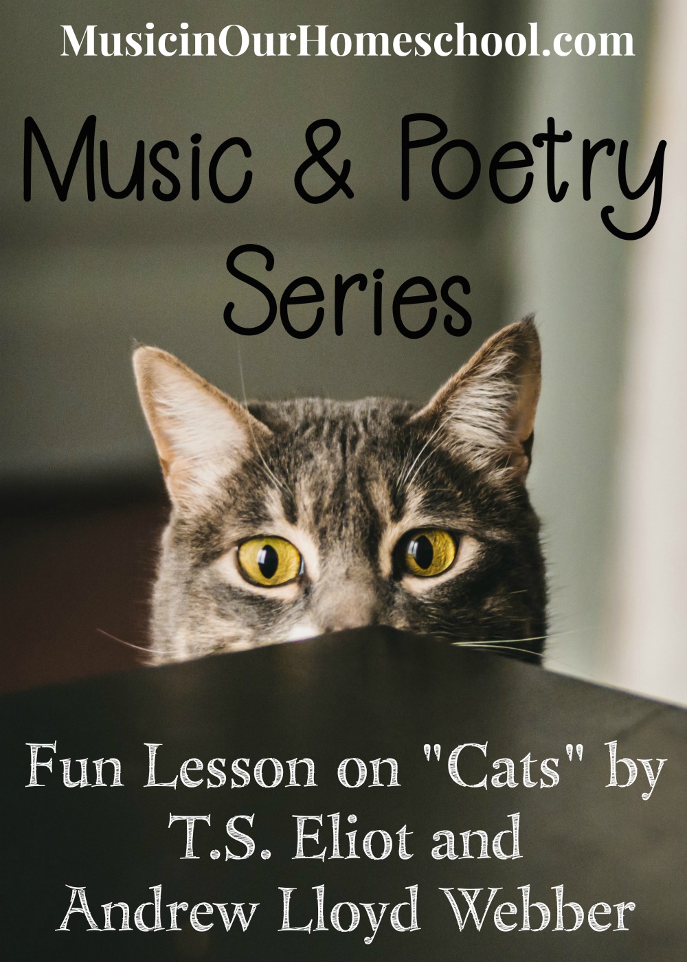 Music & Poetry: Fun Lesson on "Cats" by T.S. Eliot and Andrew Lloyd Webber. #catsthemusical #tseliot #andrewlloydwebber #poetry #music #musicinourhomeschool