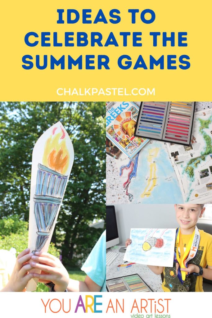 Learn about the Summer Games through this Chalk Pastel art lesson.