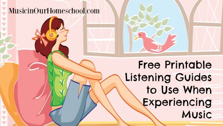 Free Printable Listening Guides to Use When Experiencing Music
