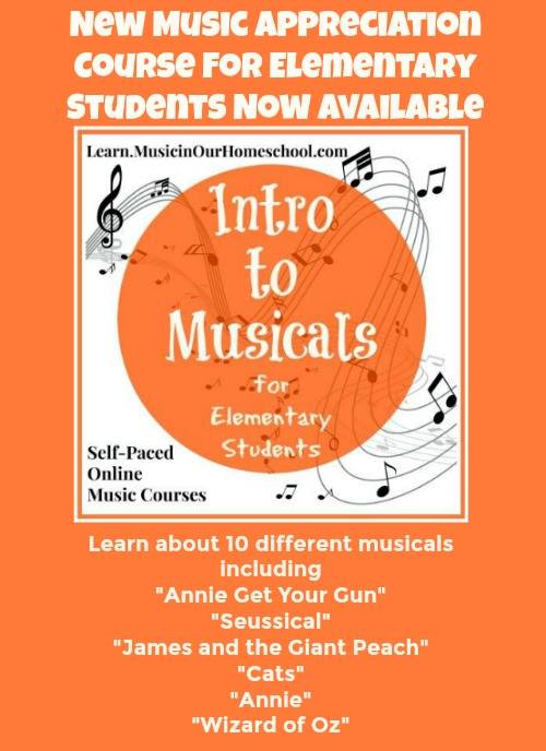 Intro to Musicals for Elementary Students self-paced online course. Use coupon code 5OFF to get $5 until 11/14