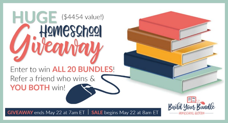 Giveaway for Build Your Bundle homeschool curriculum sale