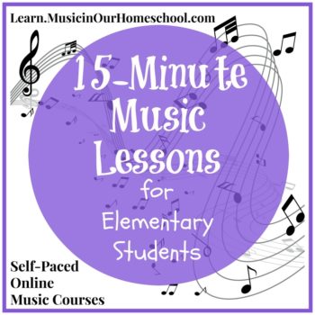 15-Minute Music Lessons online course for elementary students