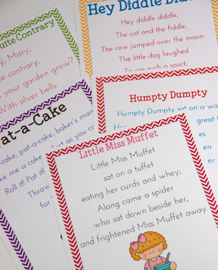 Teaching with Nursery Rhymes, with videos of the songs, Music in Our Homeschool