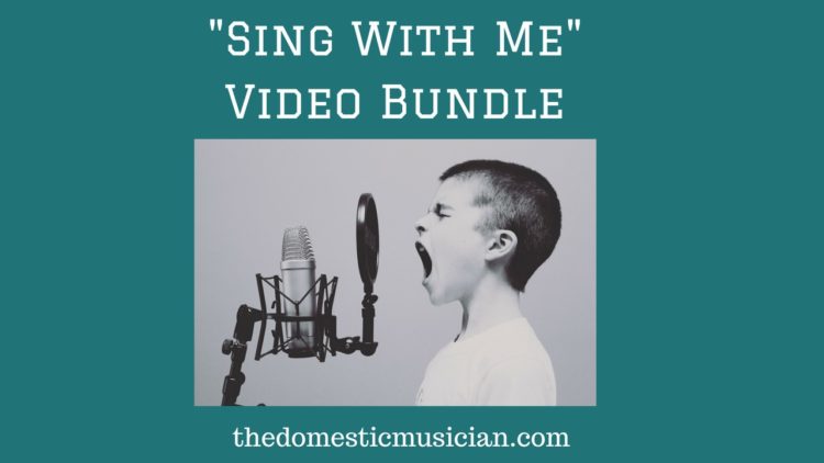 "Sing With Me" Bundle of music videos to do with your elementary kids