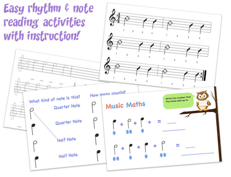 Gentle Guitar Music Theory. Kids ages 5-12 get live guitar lessons at home over Skype, but also learn music theory. (From Music in Our Homeschool)