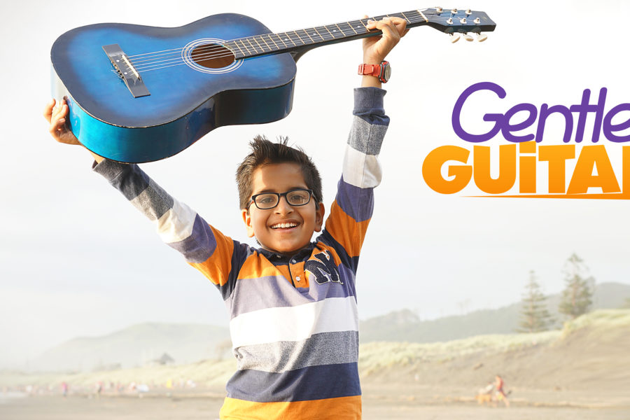 Take lessons in the comfort of your own home with Gentle Guitar lessons at home (from Music in Our Homeschool)