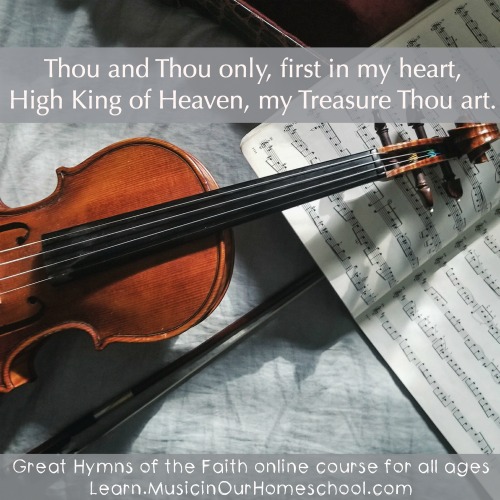Great Hymns of the Faith online course for all ages from Learn.MusicinOurHomeschool.com. Best hymn study course ever!
