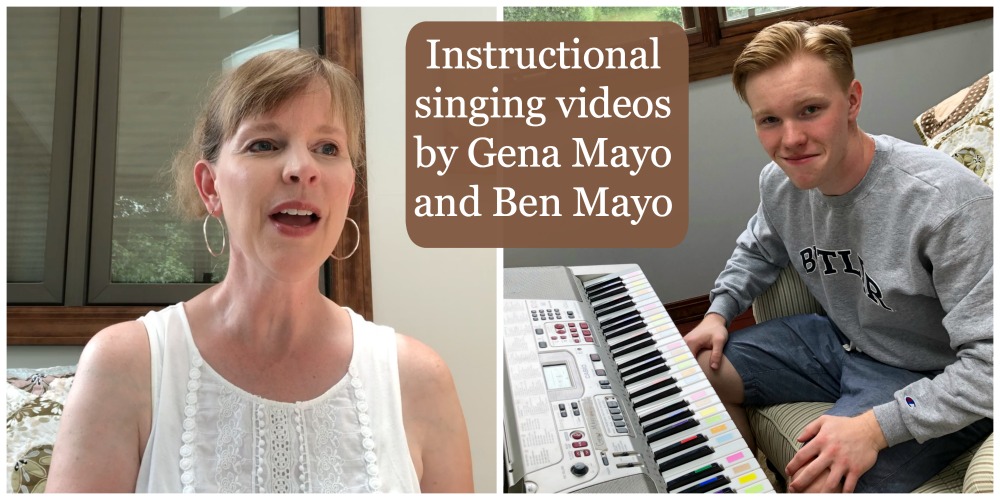 Great Hymns of the Faith online course Instructional Singing Videos by Gena Mayo and Ben Mayo. Best hymn study course ever!