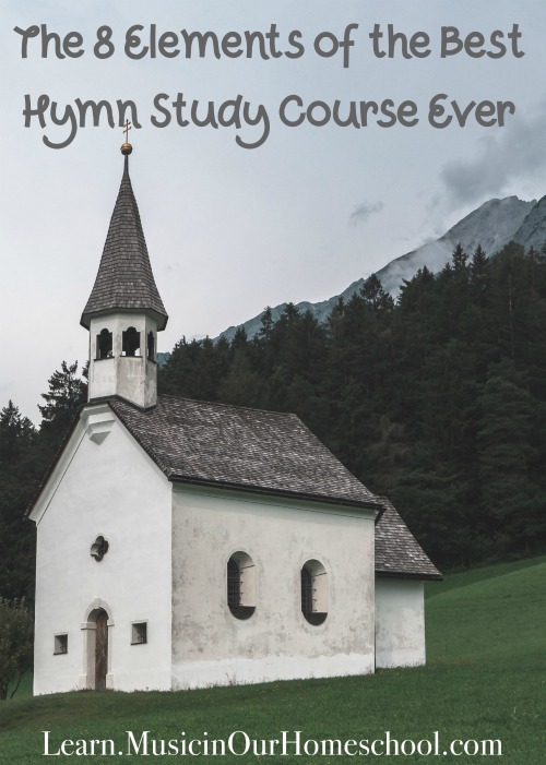The 8 Elements of the Best Hymn Study Course Ever: "Great Hymns of the Faith" from Learn.MusicinOurHomeschool.com #hymnstudy #homeschoolmusic #musicinourhomeschool #charlottemason