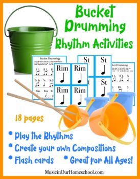 Bucket Drumming Rhythm Activities is the perfect fun and active activity for your students! Learn to read rhythms and create your own compositions.
