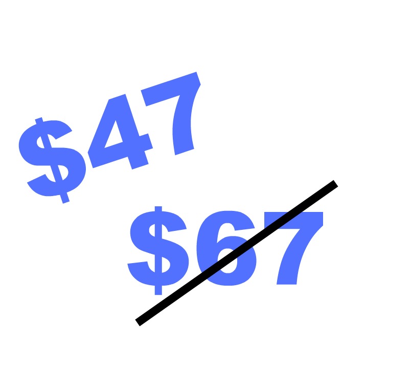 $47 not $67 blue