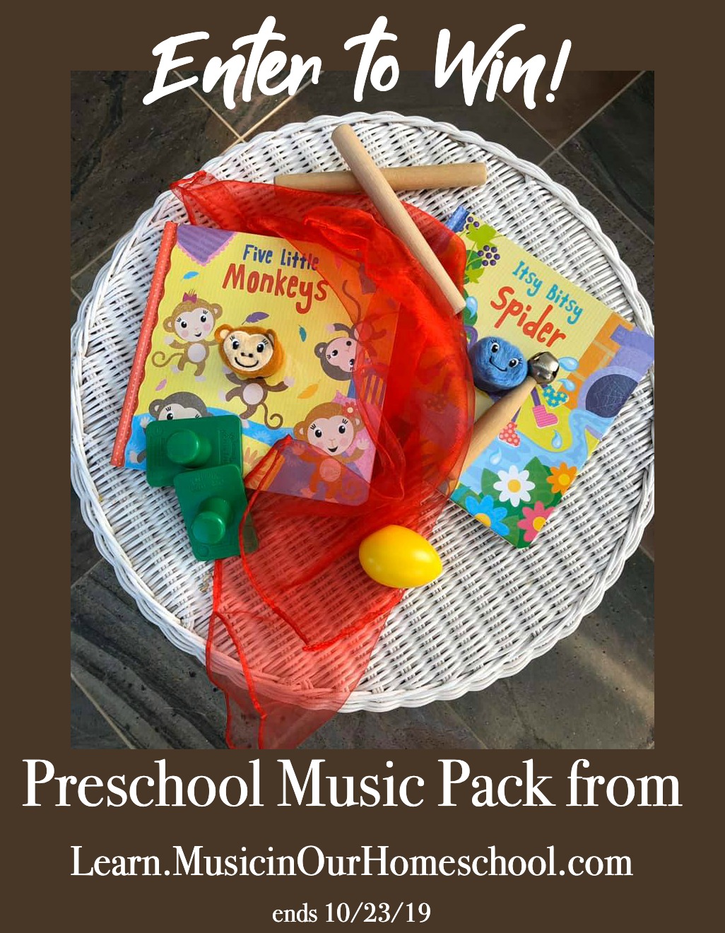 Preschool Music Pack giveaway from Music in Our Homeschool #musicinourhomeschool #homeschoolmusic #preschoolmusic