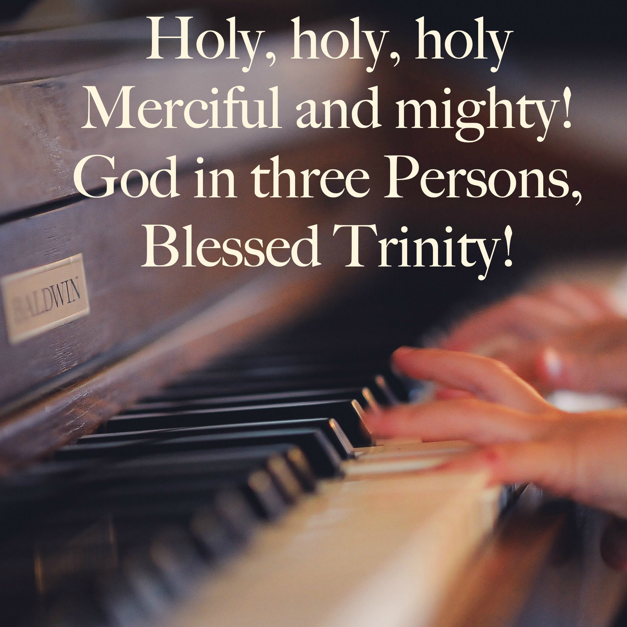 Holy holy holy piano child