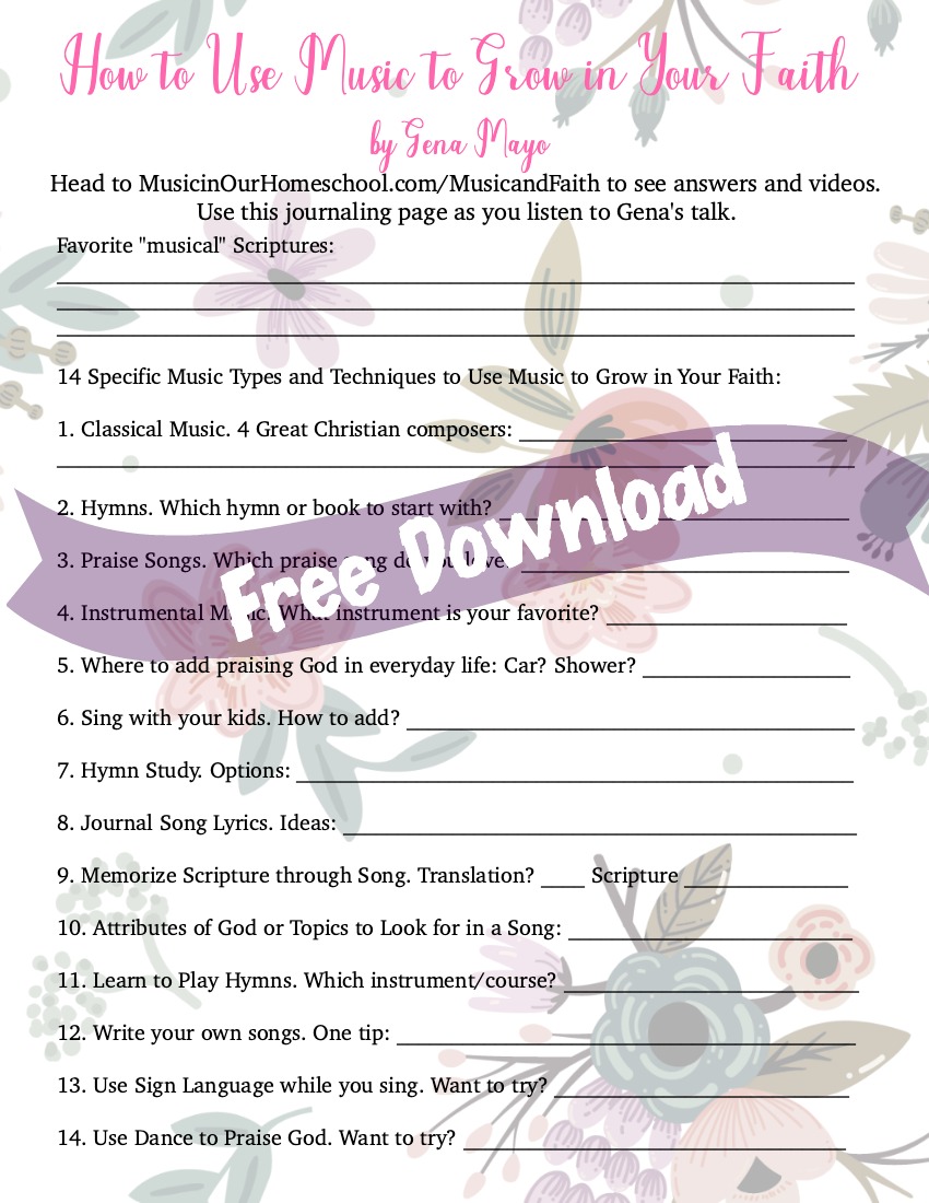 How to Use Music to Grow in Your Faith Free Download