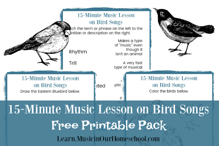 15-Minute Music Lesson on Bird Songs & Calls ~ Music in Nature Series