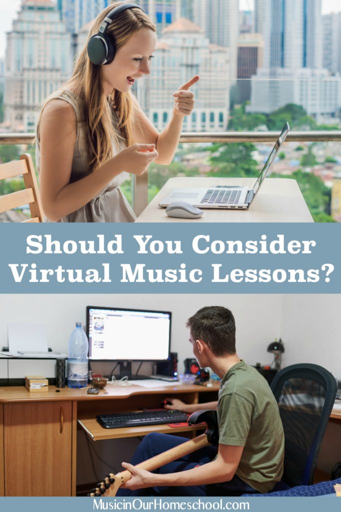 Should You Consider Virtual Music Lessons in your homeschool? See the pros and cons here.