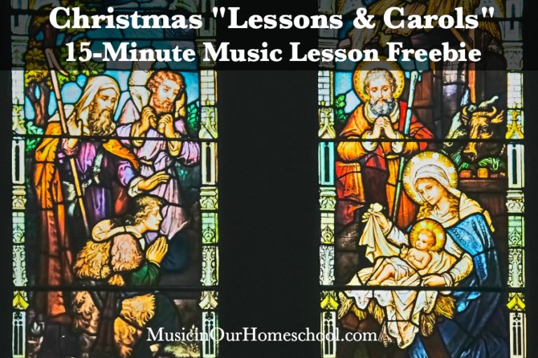 Christmas “Lessons & Carols” 15-Minute Music Lesson Freebie