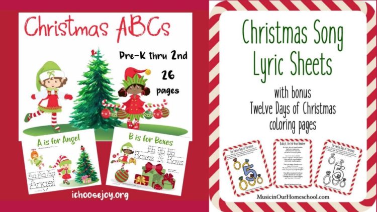 Christmas Printable Set from Music in Our Homeschool