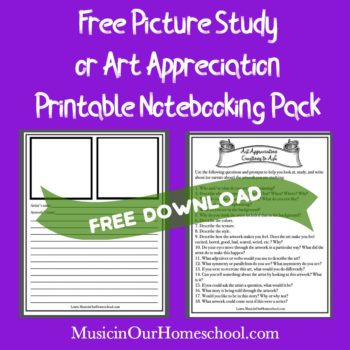 Free Picture Study Printable Pack