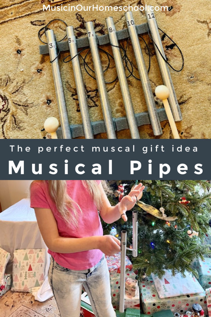Musical Pipes homemade musical instrument for kids of ages and a perfect musical gift idea!
