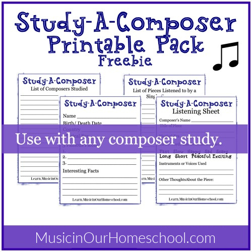 Study A Composer Printable Pack Freebie
