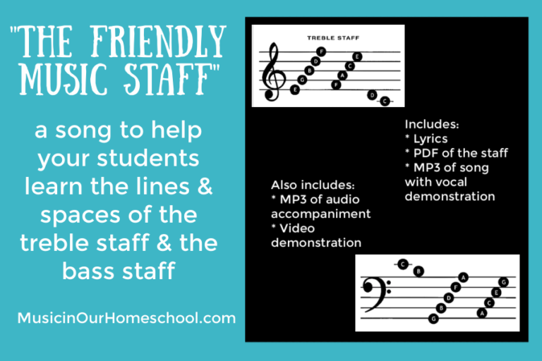 “The Friendly Music Staff” ~ A Song to Teach Your Students about the Music Staff