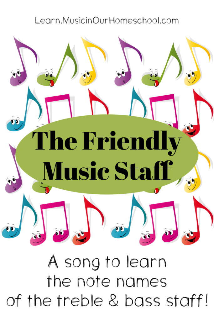 The Friendly Music Staff song to learn the notes of the staff
