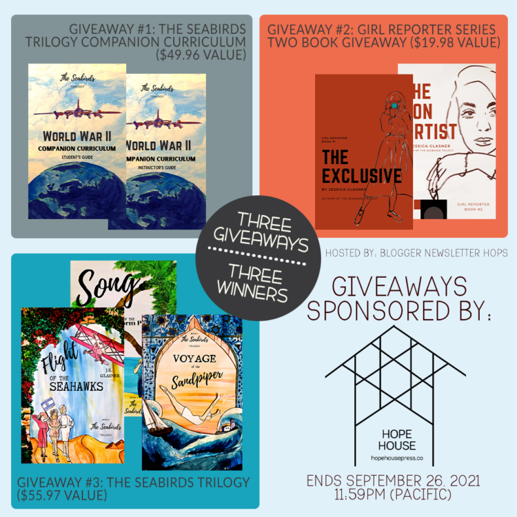 Three giveaways from Hope House Press