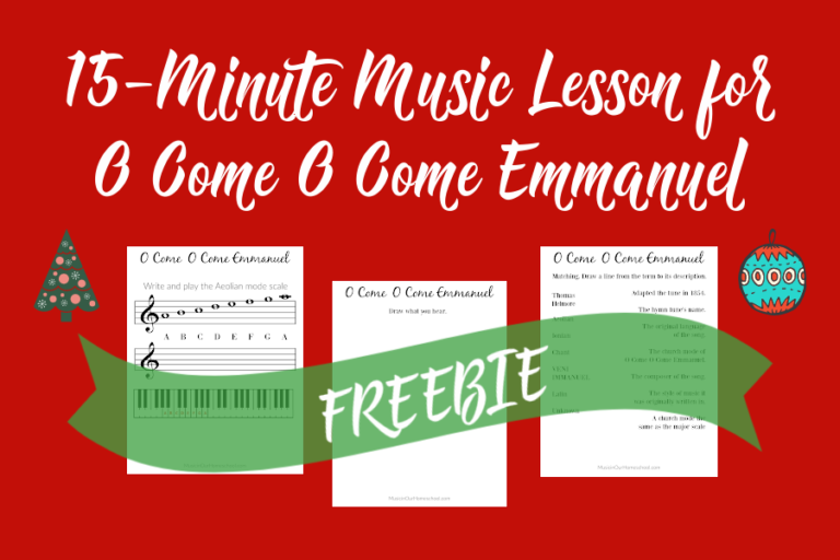 Free 15-Minute Music Lesson for O Come O Come Emmanuel
