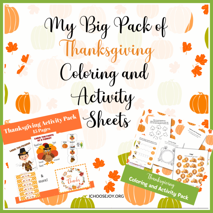 My Big Pack of Thanksgiving Coloring and Activity Pages
