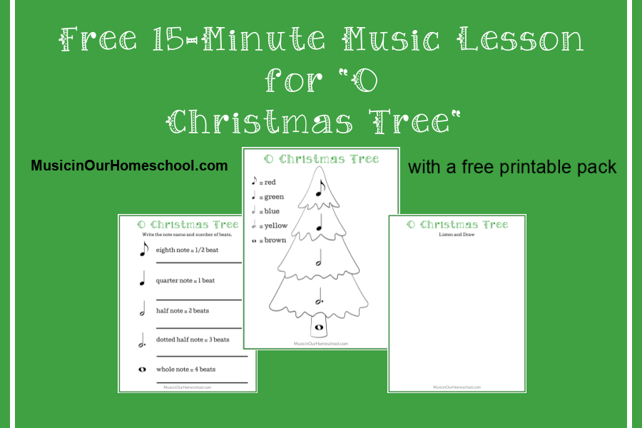 Free 15-Minute Music Lesson for "O Christmas Tree"