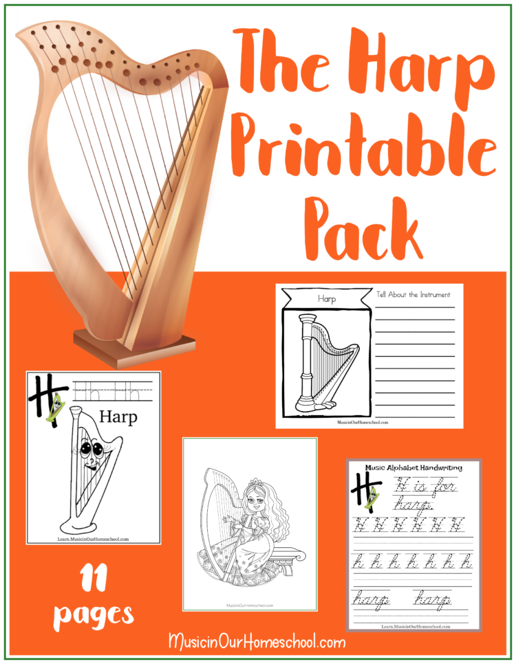 The Harp Printable Pack from Music in Our Homeschool