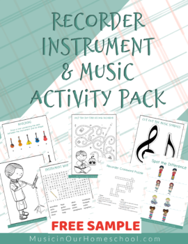 Recorder Activity Pack free sample
