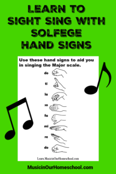 Learn to Sight Sing with Solfege Hand Signs - Music in Our Homeschool