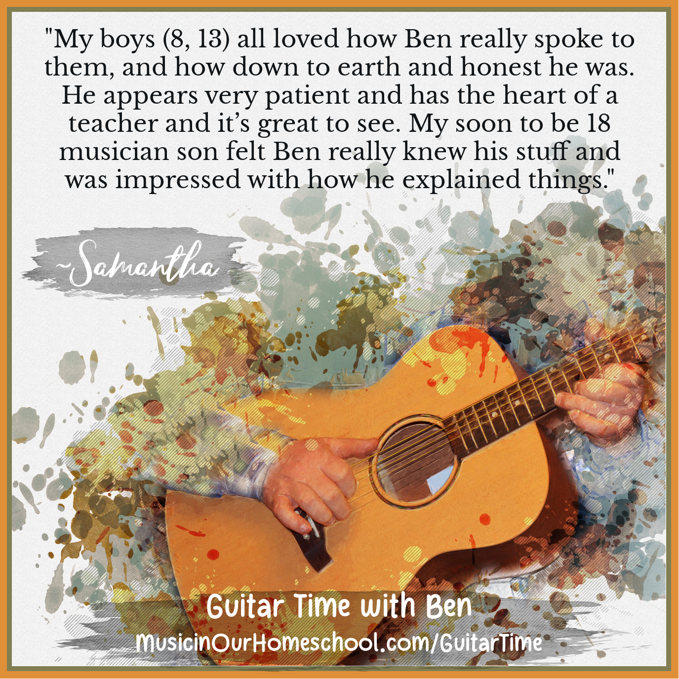 Guitar Time with Ben beginning acoustic guitar lessons course