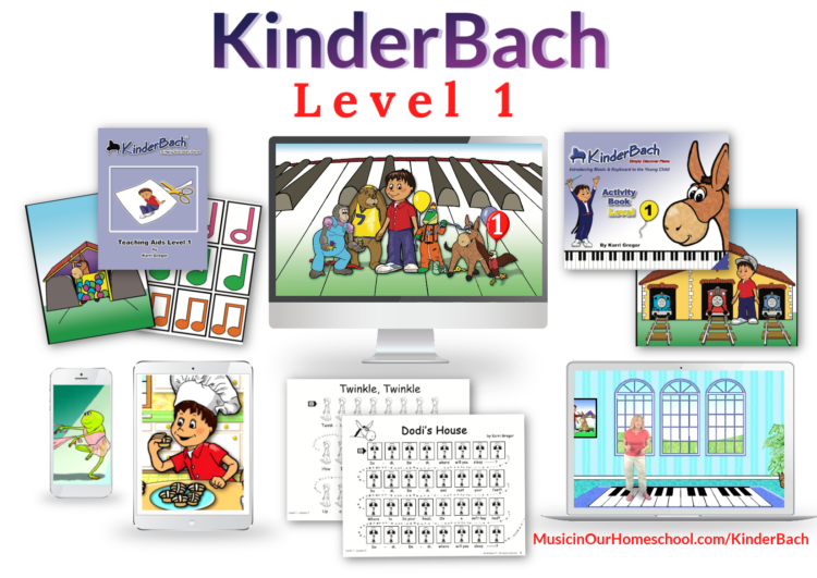 KinderBach Level 1 beginning piano and music theory for preschoolers