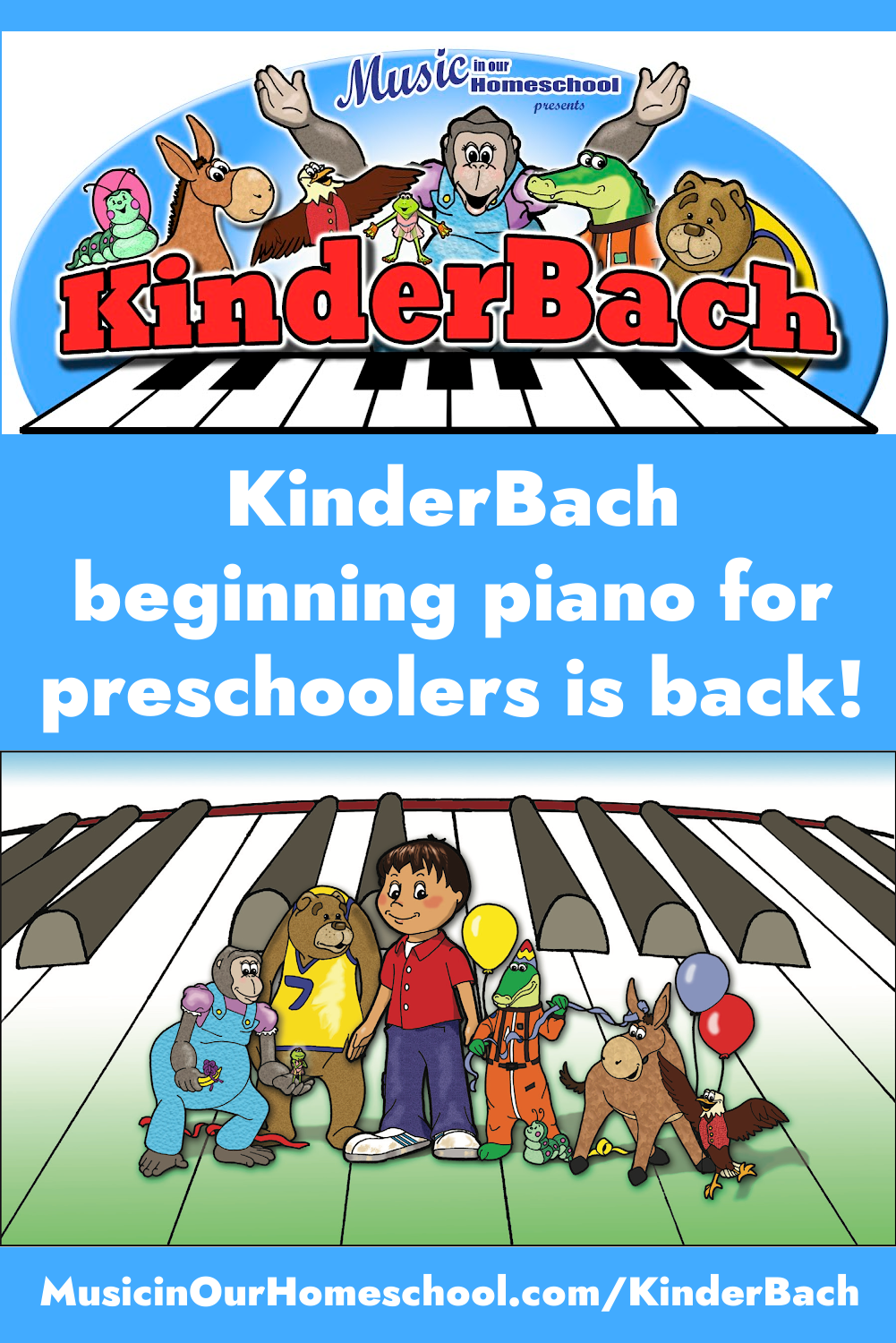 KinderBach beginning piano for preschoolers is back! 