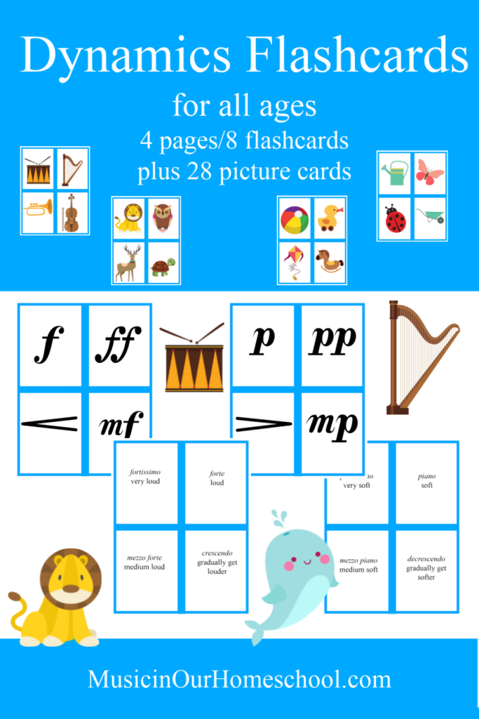 Dynamics Flashcards and Picture Cards