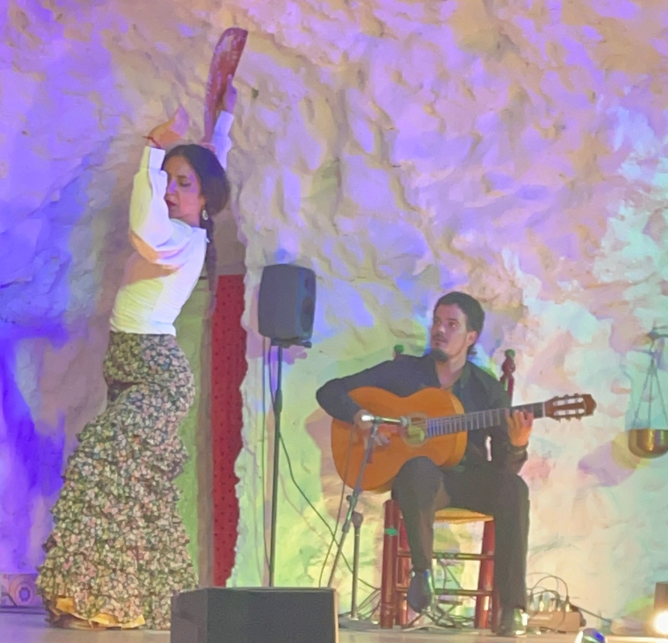 Flamenco dance with fan