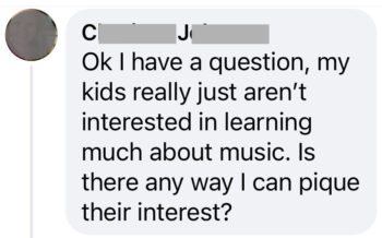 Question for Music in Our Homeschool to answer